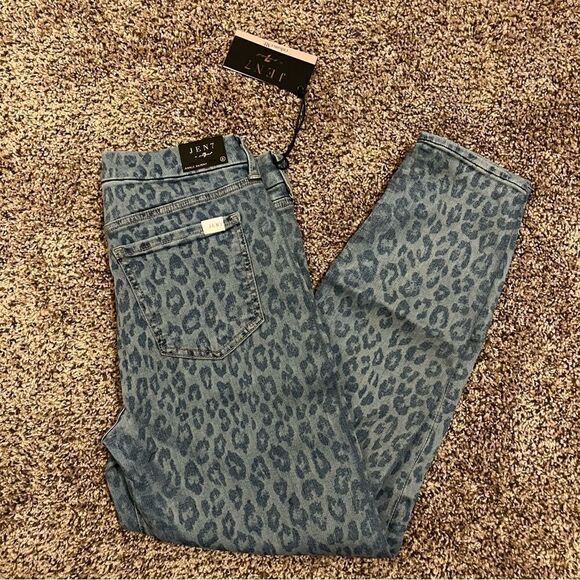 Jen7 by 7 for All Mankind Ankle Skinny - Sunrise Leopard - Picture 5 of 12